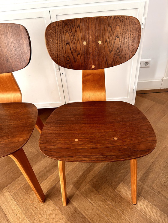 Image 1 of Sedie da pranzo Pastoe SB02 di Cees Braakman - Set di 4 sedie