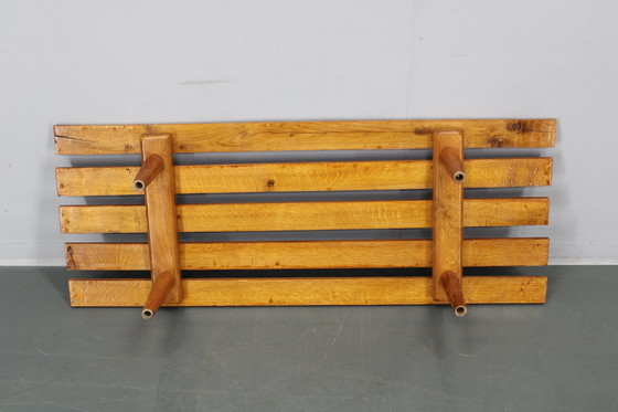 Image 1 of Banco de madera con macetas, década de 1970, Checoslovaquia