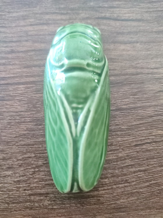 Poggiacoltelli vintage provenzale a forma di cicala in ceramica smaltata – céramique provençale Vallauris (photo 9 of 10)