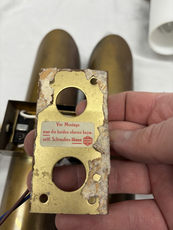 Image 1 of Vintage space age wall lamps Rolf Krüger, Paul Neuhaus Leuchten