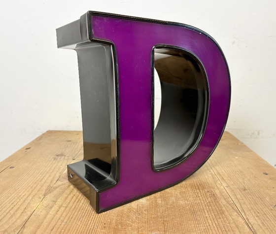 Image 1 of Vintage Illuminated Letter D, 1980s