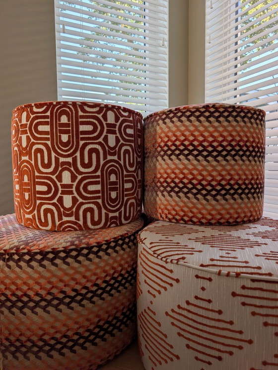 Lotus Pulse Pouf Ø60 cm – Footstools & poufs, Travertin (photo 5 of 5)