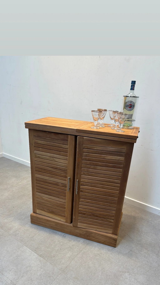 Outdoor Bar in Teak Foldable – wandkast