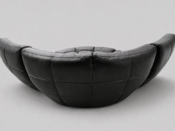 Image 1 of Chateau Dax Silhouette modulaire bank zwart leer