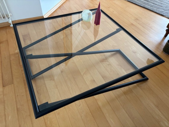 Image 1 of Couchtisch aus Glas im niederländischen Design der 1980er Jahre