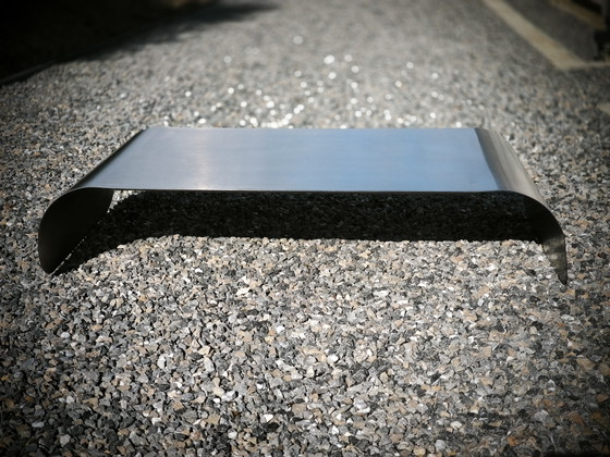 Salontafel van metaalblad van A. Guibson, Frankrijk – Metal (photo 4 of 7)