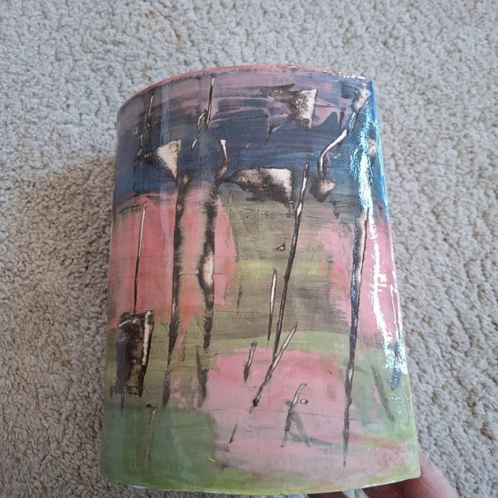 Image 1 of Carin Staal - multi-colored container/vase