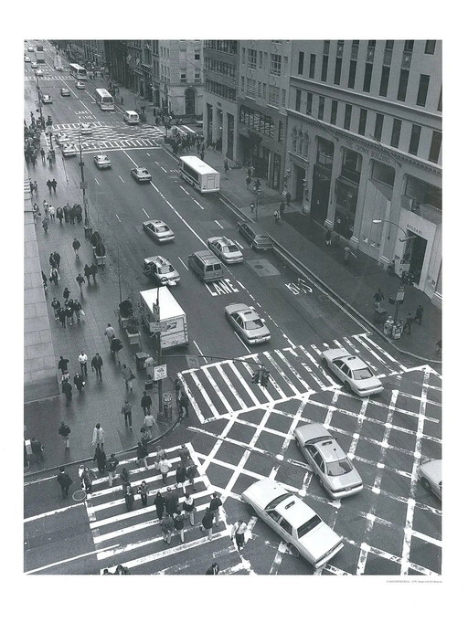 Bliss, Christopher - 57th Street en 5th Avenue - Kunstdruk