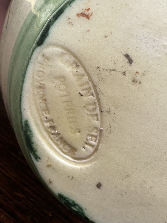 Image 1 of Pichet Poterie Grain De Sel - Poterie de Provence Francia - Décor Olive