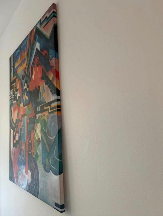 Image 1 of Oil Painting August Macke - The Homage 90 x 120 cm