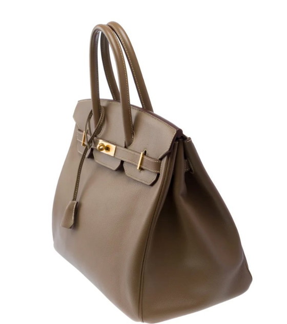 Image 1 of Sac HERMES Birkin 35 en cuero Étoupe - 103484