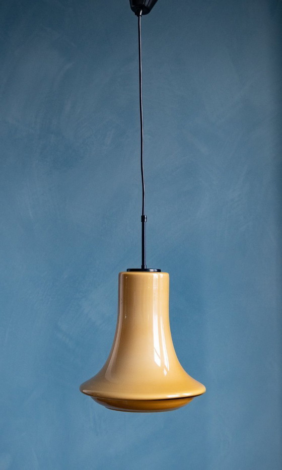 Image 1 of Rare lampe à suspension Flygsfors suédoise des années 1960 par Wiktor Berndt