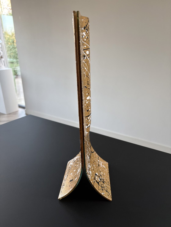 Image 1 of Jarrón de diseño único Carneol fabricado en cristal, 34 cm de alto.