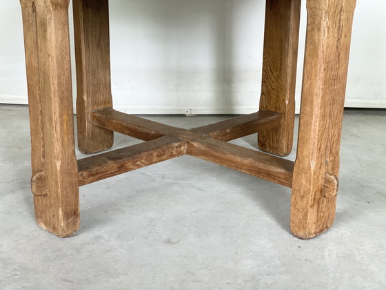 Image 1 of Brutalist round dining table