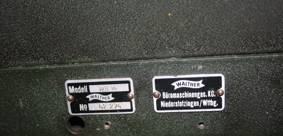Image 1 of Walther WR16, machine à calculer mécanique, 10 chiffres, ancienne