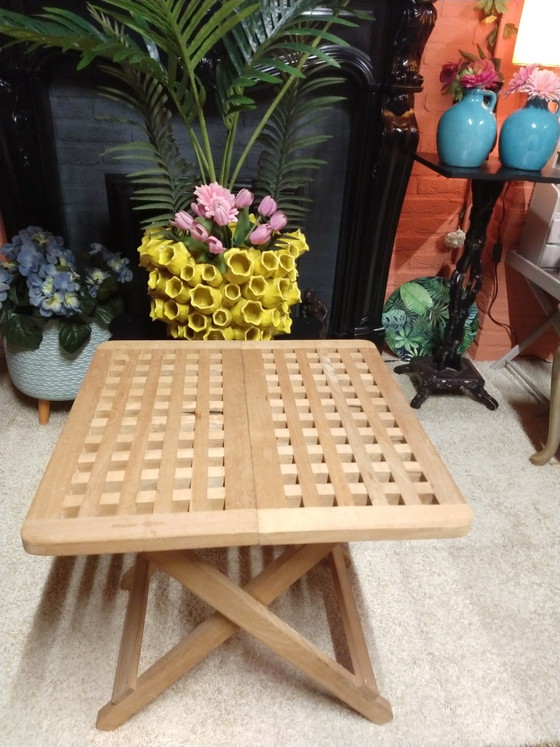 Tavolino pieghevole in teak – Tavolini, Wood (photo 4 of 6)