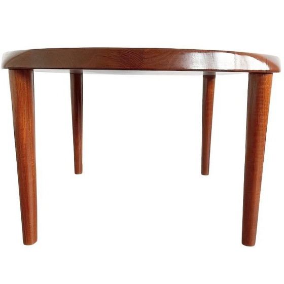 Image 1 of Tavolino da caffè rotondo in teak di design danese di metà secolo, John Boné Mikael Laursen, anni '60