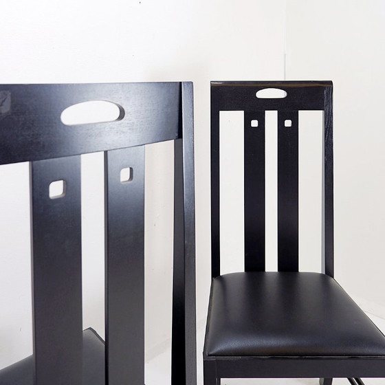 Image 1 of Paar "Ingram"-Hochlehner-Stühle von Charles Rennie Mackintosh für Cassina, 1980er Jahre