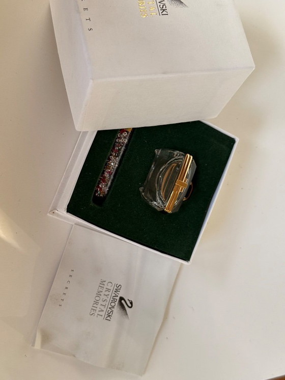 Image 1 of Beauty case in miniatura con ricordi di cristallo Swarovski