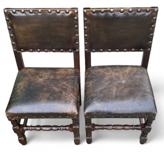 Image 1 of 8 sedie da castello antiche