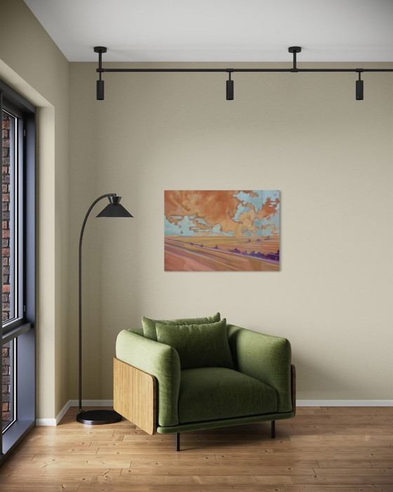 Image 1 of Tra cielo e terra, olio su tela, 100x70 cm, Sandra Kolondam