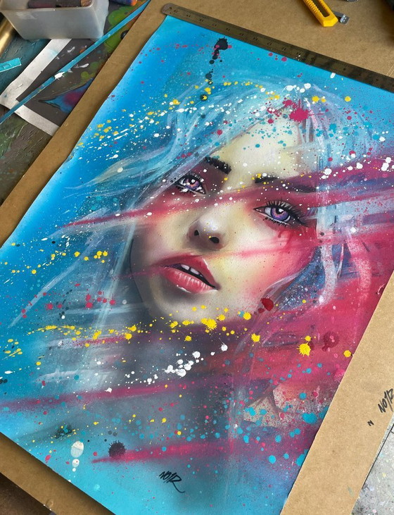 Image 1 of NO1R Visualart - Eternal ethereal - Artist's painting under glass