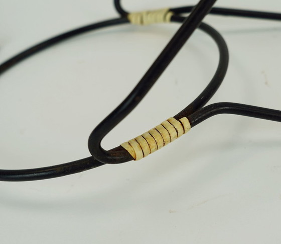 Image 1 of Set aus 4 wandmontierten Blumentopfhaltern im Mid-Century-Stil, Metall und Kunststoff, 1950er Jahre