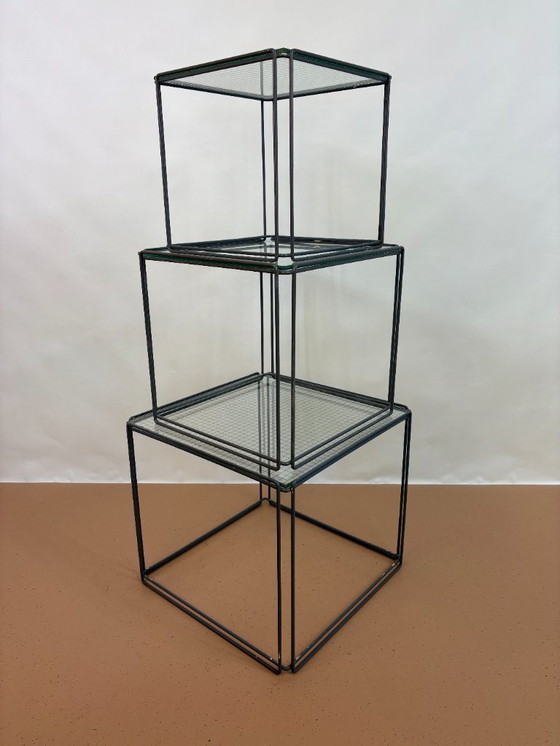 Image 1 of Tables gigognes isocèles de Max Sauze. Années 1970