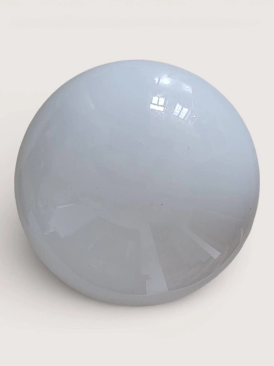 Plafoniera a globo in vetro anni '50 – Plafoniere, Crystal, Glass, Art Deco (photo 4 of 8)