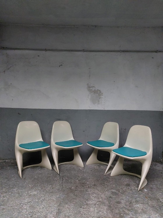 4 chaises Casalino vintage de style Space Age, conçues par Alexander Begge pour Casala. (photo 30 of 33)
