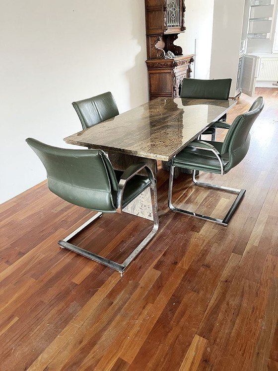 Image 1 of Granite Dining Table