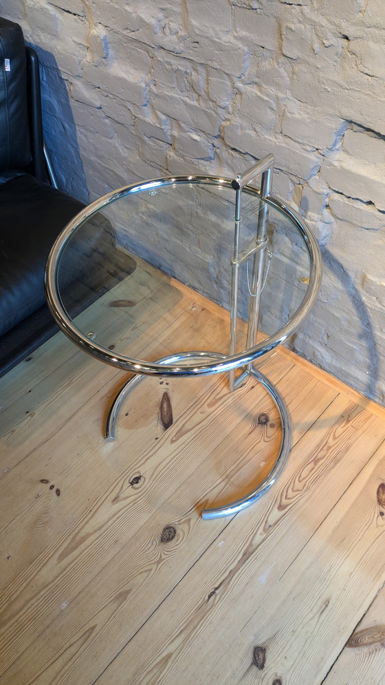 Image 1 of ClassiCon Eileen Grey E1027 side table glass chrome design classic