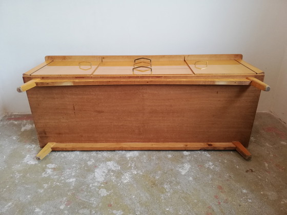 Image 1 of Luxe Mid Century Vintage Lowboard Dressoir TV-meubel Platenspeler-meubel