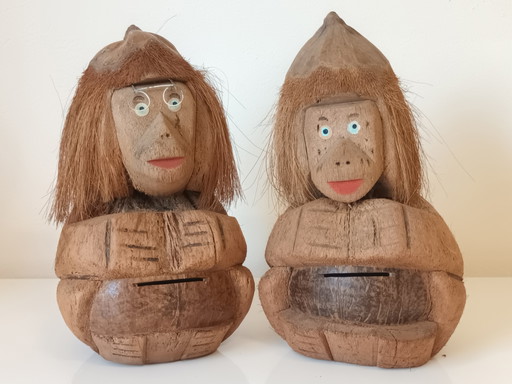 Singes de la noix de coco