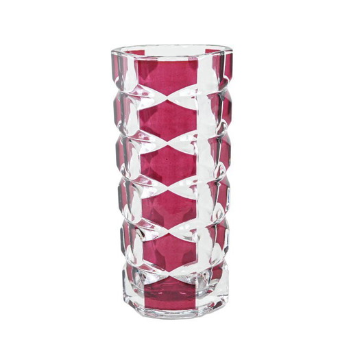 Glass vase, Windsor, French design, 1970s, production: Luminarc, designer: J.G. Durand