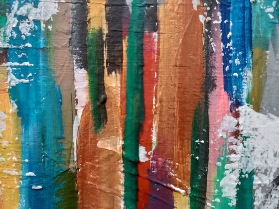 Image 1 of T. van Steenbergen "¡FELIZ, FELIZ!" nuevo 100 x 100 cm