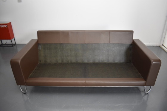 Prachtige Exclusieve Dutch Originals Gispen Design Bank – 3-5 zitsbanken, Leather, Metal (photo 14 of 18)