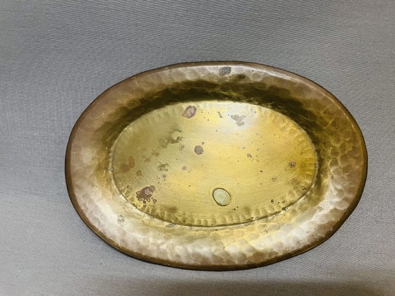 Image 1 of Juego miniatura cubo de cobre y bandeja de latón