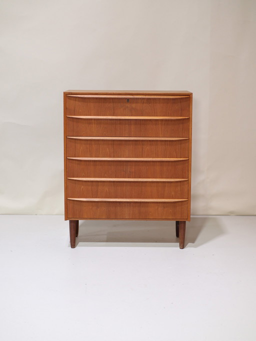 Chest of drawers teak Danish vintage 1960s