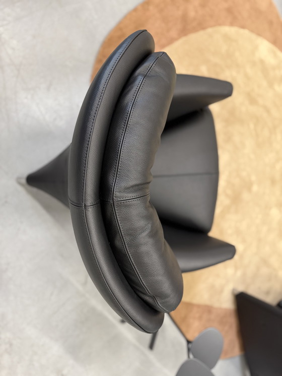 Image 1 of 2 Leolux Excalibur fauteuils zwart leer