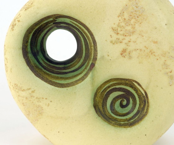 Image 1 of greek vintage VASE by nikos dazelidis, 1960s/70s, signed, sculptural form, space age