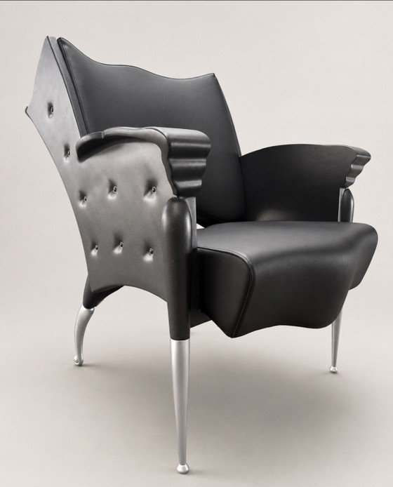 Image 1 of 2 Vintage Bořek Šípek Maletak LoungeChairs, Maletti, ca90s