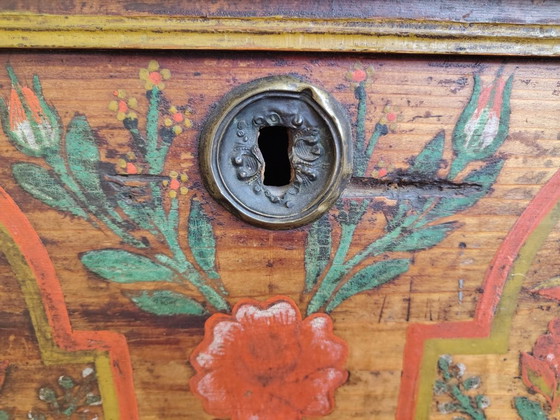 Arca de novia de 1875, Armarios de almacenamiento, Madera, Metal, Multicolor (foto 3 de 7)