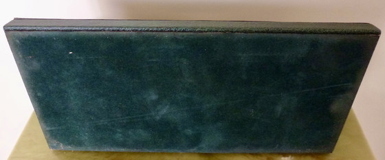 Image 1 of Set da ufficio/scrivania vintage in pelle da 4 pezzi.