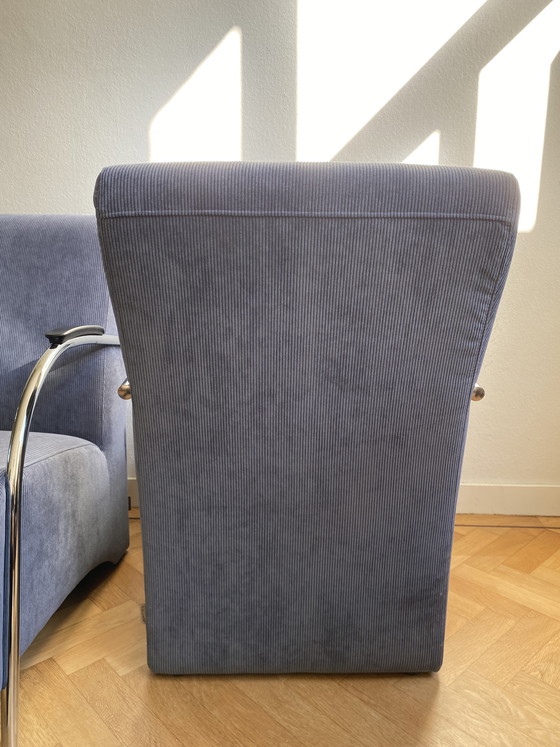 Image 1 of Woood Halifax stoelen grijsblauw