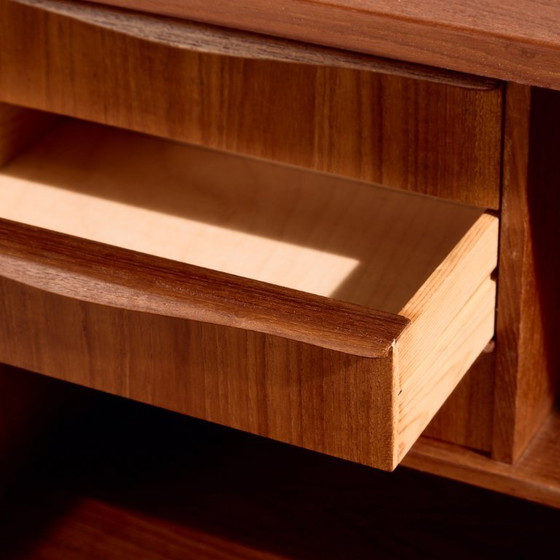 MK11143 Gerestaureerd Teakhouten Bureau – Wood (photo 9 of 17)