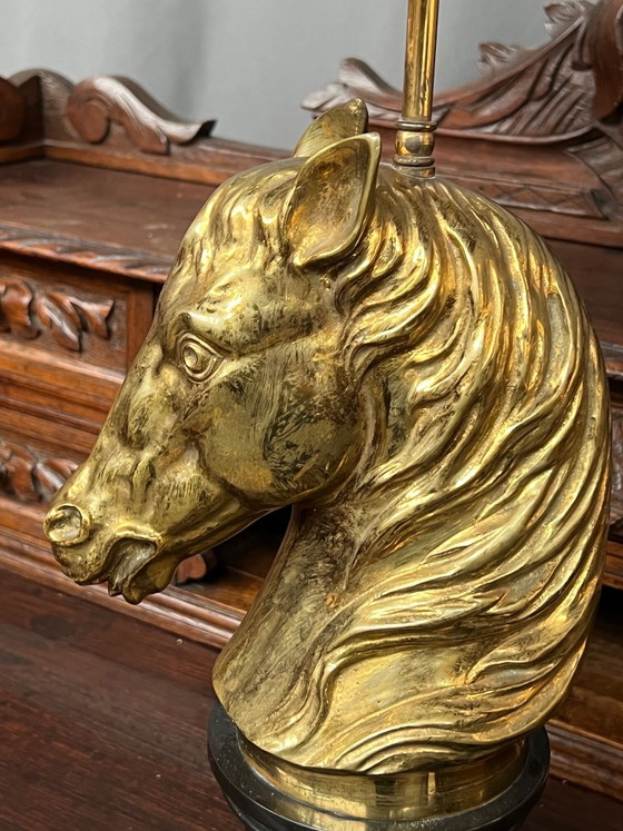 Table lamp made of solid bronze on a marble base. – Maison Jansen (photo 3 of 9)