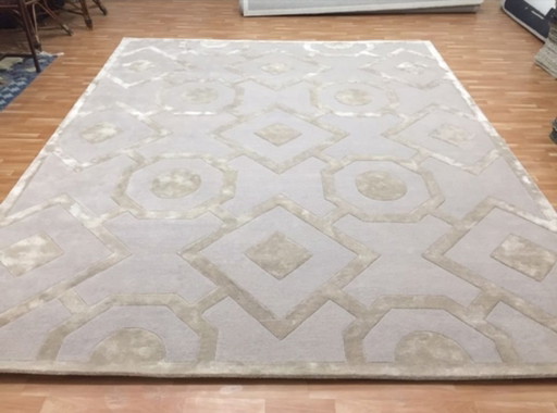 Alfombra nueva a estrenar de lujo artesanal en lana y seda – 290 × 360 cm