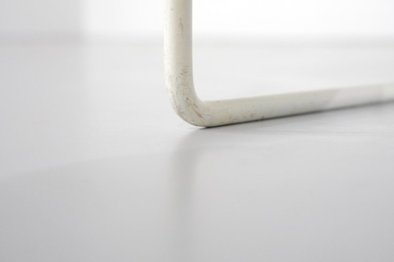 Image 1 of Panca "400" in legno bianco di Harry Bertoia per Knoll International.
