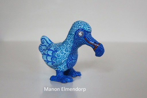 Statuetta artistica Dodo/Uccello realizzata a mano al 100%, nuova